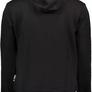 Plein Sport Sleek Black Hooded Sweatshirt with Bold Accents