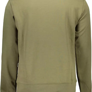 Plein Sport Green Cotton Blend Logo Sweatshirt