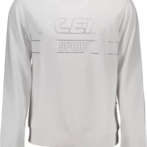 Plein Sport White Cotton Men Sweater