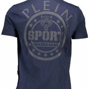 Plein Sport Blue Cotton Men T-Shirt