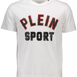 Plein Sport White Cotton Men T-Shirt