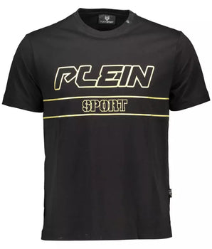 Plein Sport Black Cotton Men T-Shirt
