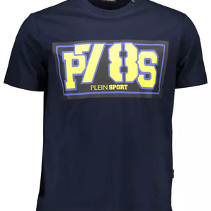 Plein Sport Blue Cotton Men T-Shirt