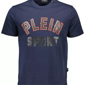 Plein Sport Blue Cotton Men T-Shirt