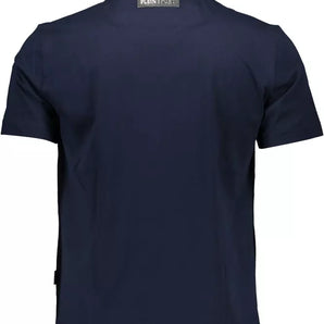 Plein Sport Blue Cotton Men T-Shirt