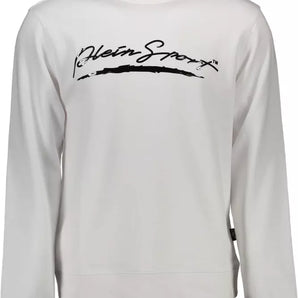 Plein Sport White Cotton Men Sweater