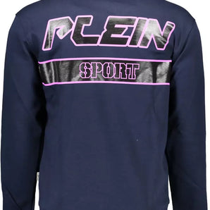 Plein Sport Blue Cotton Men Sweater