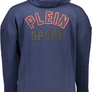 Plein Sport Blue Cotton Men Sweater