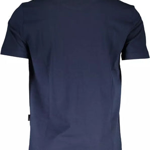 Camiseta con emblema azul y cuello redondo Plein Sport