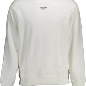 Calvin Klein White Cotton Men Sweater