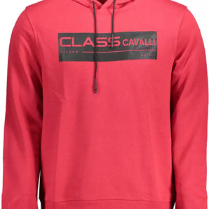 Cavalli Class Red Cotton Men Sweater