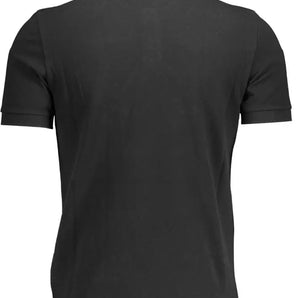 Napapijri Black Cotton Men Polo Shirt