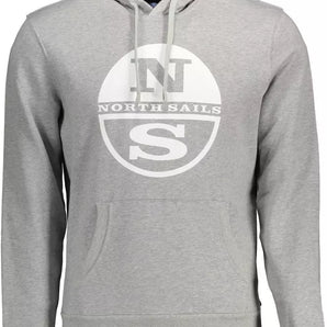 North Sails Gray Cotton Men Sweater