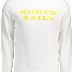 North Sails White Cotton Men Sweater