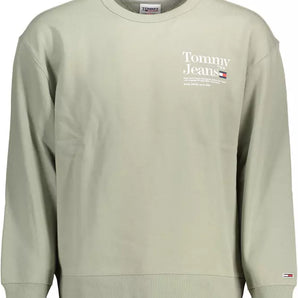 Tommy Hilfiger Green Cotton Men Sweater