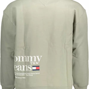 Tommy Hilfiger Green Cotton Men Sweater