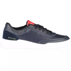 Tommy Hilfiger Blue Leather Men Sneaker