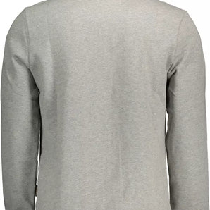 Napapijri Sudadera gris con cremallera bordada Chic