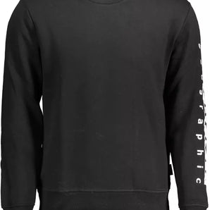 Napapijri Elevate Your Style with a Sleek Black Sweatshirt