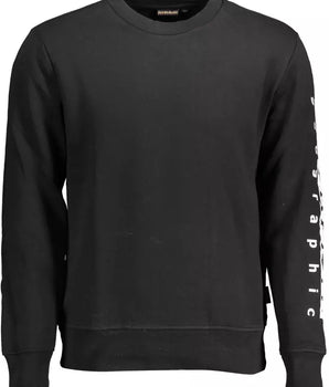 Napapijri Elevate Your Style with a Sleek Black Sweatshirt