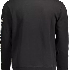 Napapijri Elevate Your Style with a Sleek Black Sweatshirt