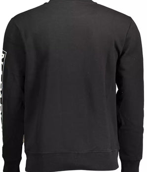 Napapijri Elevate Your Style with a Sleek Black Sweatshirt