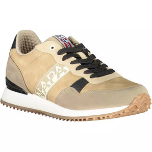 Napapijri Beige Polyester Men Sneaker