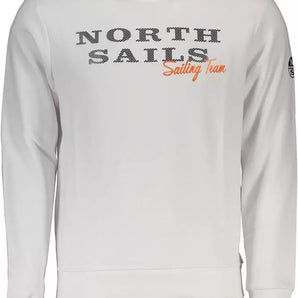 North Sails White Cotton Men Sweater