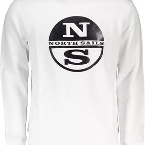 North Sails White Cotton Men Sweater