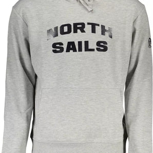 North Sails Gray Cotton Men Sweater