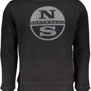 North Sails Black Cotton Men Sweater