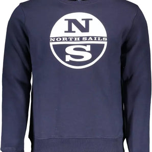 North Sails Blue Cotton Men Sweater