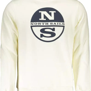 North Sails White Cotton Men Sweater