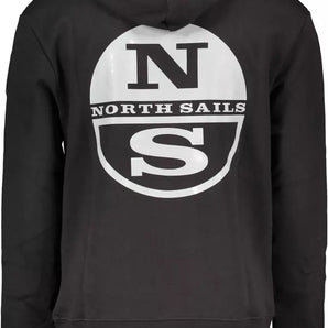 North Sails Black Cotton Men Sweater