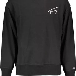 Tommy Hilfiger Black Cotton Men Sweater