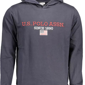 US POLO ASSN. Blue Cotton Men Sweater