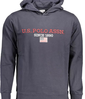 US POLO ASSN. Blue Cotton Men Sweater
