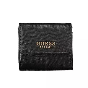 Guess Jeans Black Polyethylene Women Wallet