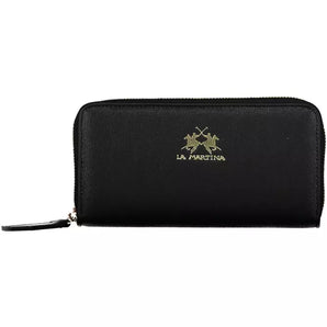 La Martina Black Polyethylene Women Wallet