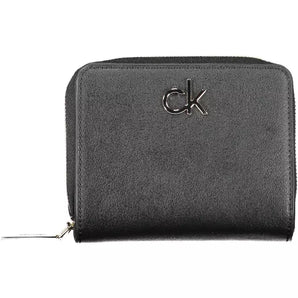 Calvin Klein Black Polyvinylchloride Women Wallet