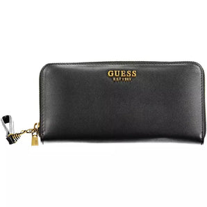 Guess Jeans Black Polyethylene Women Wallet