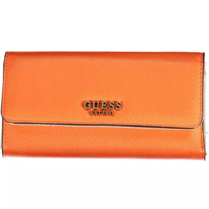 Cartera Guess Jeans Chic Naranja con Detalles En Contraste