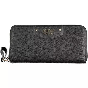 Cartera multicompartimentos negra Sleek de Guess Jeans