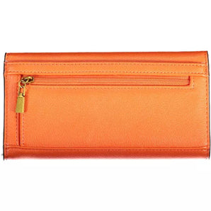 Cartera Guess Jeans Chic Naranja con Detalles En Contraste