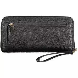 Cartera multicompartimentos negra Sleek de Guess Jeans