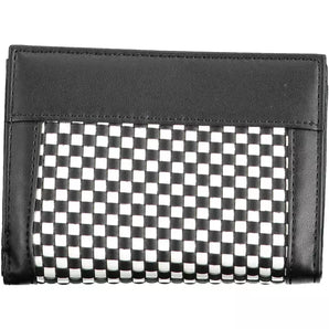 Cartera Guess Jeans Sleek de polietileno negro con detalles en contraste