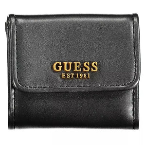 Guess Jeans Black Polyethylene Women Wallet