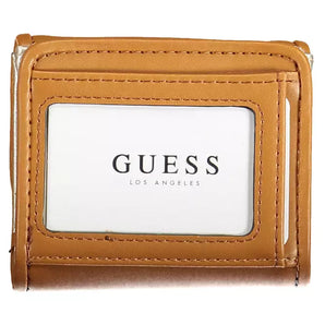 Cartera Guess Jeans Chic marrón Snap con detalles en contraste