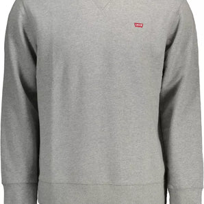 Levi's Chic Gray Long-Sleeved Logo Sweatshirt