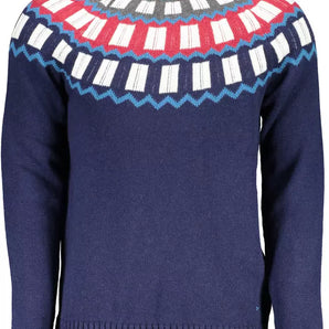 Gant Blue Wool Men Sweater